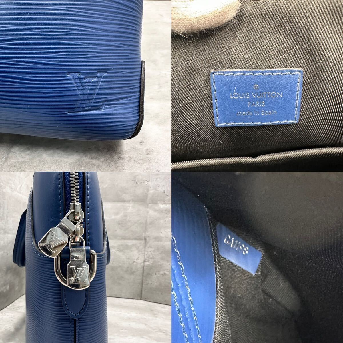 1円■美品/希少カラー■ ルイヴィトン LOUIS VUITTON メンズ エピ オリバー ビジネスバッグ トートバッグ M51691 レザー 本革 A4◎ 大容量_画像10