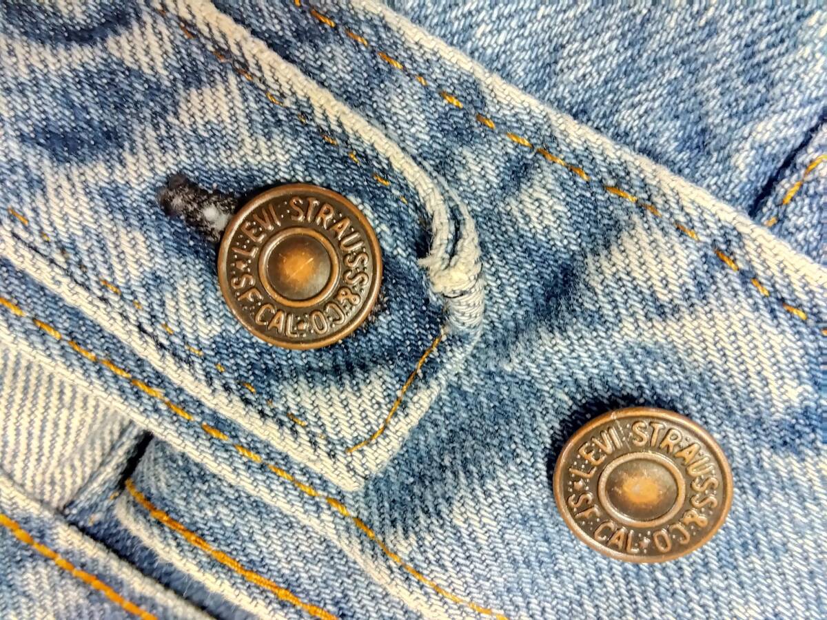 ★ジージャン LEVI’S リーバイス USA製 レディース38 ほぼMサイズ★アメリカ製 ヴィンテージ ****5 0217 Gジャン 古着 昔のデニム 希少_画像10