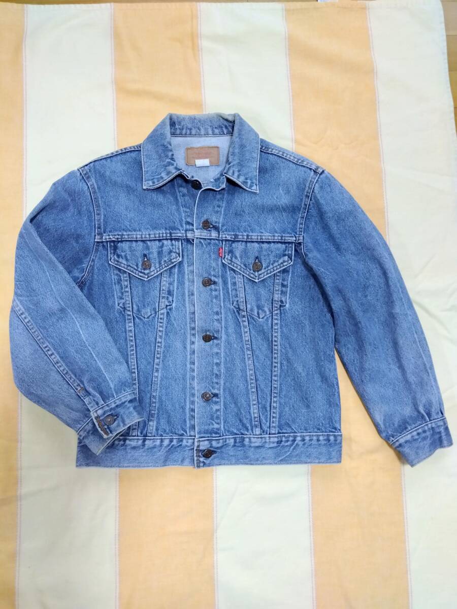 ★ジージャン LEVI’S リーバイス USA製 レディース38 ほぼMサイズ★アメリカ製 ヴィンテージ ****5 0217 Gジャン 古着 昔のデニム 希少_画像4