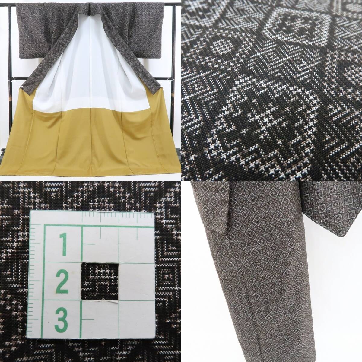 tomihisa 新品 経緯絣 一元式 7マルキ 龍郷柄 着物“ひと度纏 tomihisa 新品 経緯絣 一元式 7マルキ 龍郷柄 着物“ひと度纏