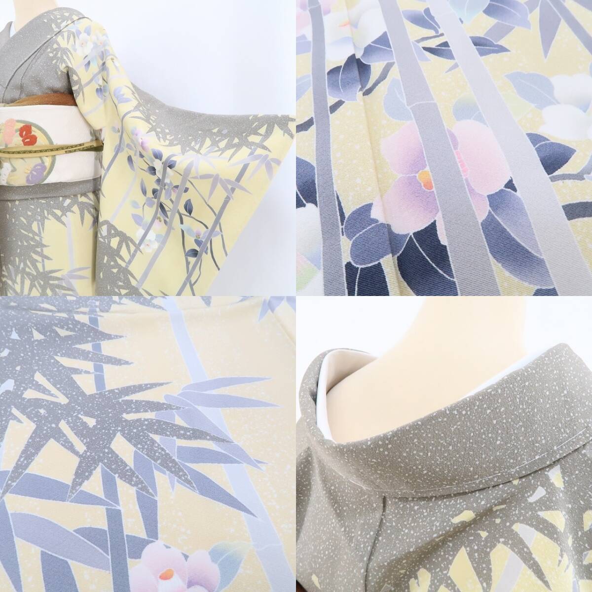 tomihisa 新品 手描き友禅 落款 恭平 着物 正絹 仕付け糸付 tomihisa 新品 手描き友禅 落款 恭平 着物 正絹 仕付け糸付