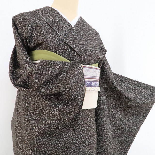 tomihisa 新品 経緯絣 一元式 7マルキ 龍郷柄 着物“ひと度纏 tomihisa 新品 経緯絣 一元式 7マルキ 龍郷柄 着物“ひと度纏