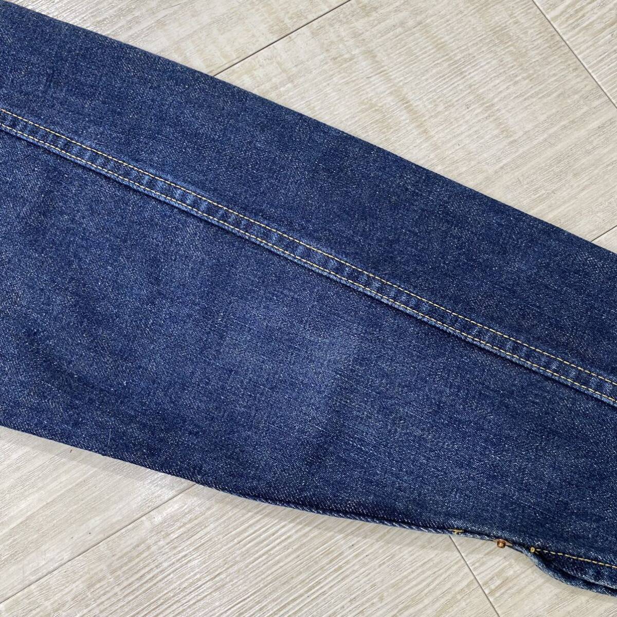 90s 濃紺 VINTAGE LEVI'S 71506 1st ファースト 大戦 モデル Gジャン リーバイス デニム ジャケット 95年製 革パッチ BIGE 廃盤 日本製 40_画像5