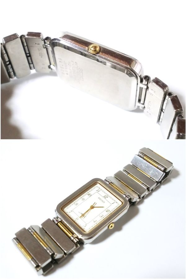 【Ks4☆】SEIKO/セイコー◇ARC/アーク/7321-5760/EKB010◇1985年製♂3針薄型クオーツ/23㎜/コンビ/美品の画像7