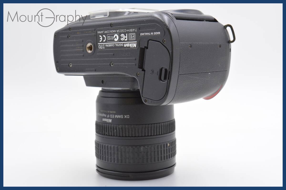★極上美品★ ニコン Nikon D70 + AF-S DX NIKKOR 18-70mm F3.5-4.5 ED 前キャップ&レンズフィルター付 同梱可 #tk3563_画像3