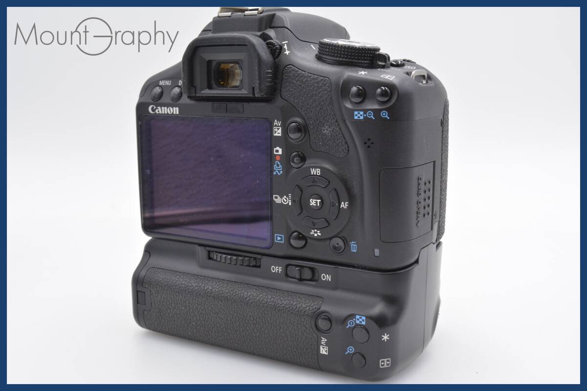 ★極上美品★ キヤノン Canon EOS Kiss X3 + BATTERY GRIP BG-E5 ボディキャップ、バッテリーグリップ付属 ★完動品★ 同梱可 #tk3611_画像4