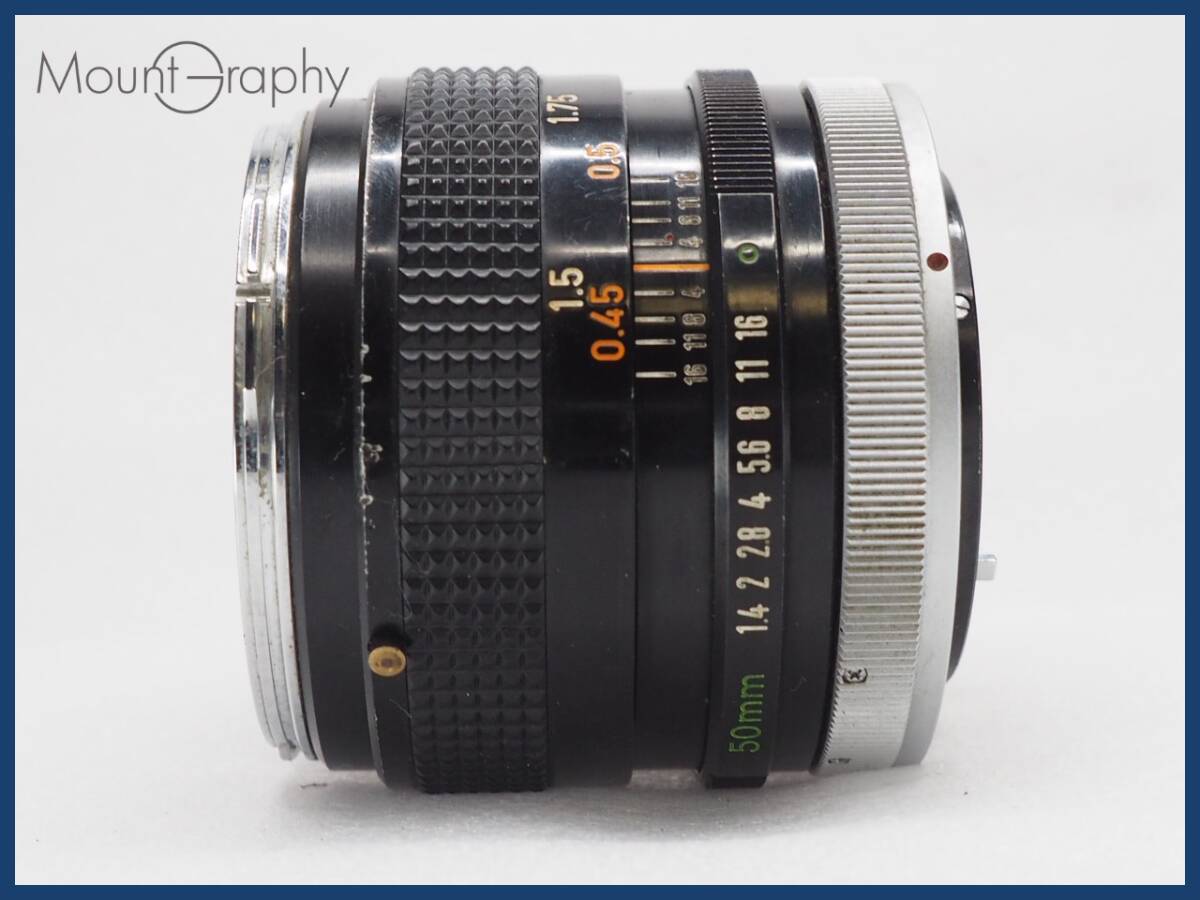 ★実用美品★ CANON キヤノン FD 50mm F1.4 ★完動品★同梱可 #i6251_画像5