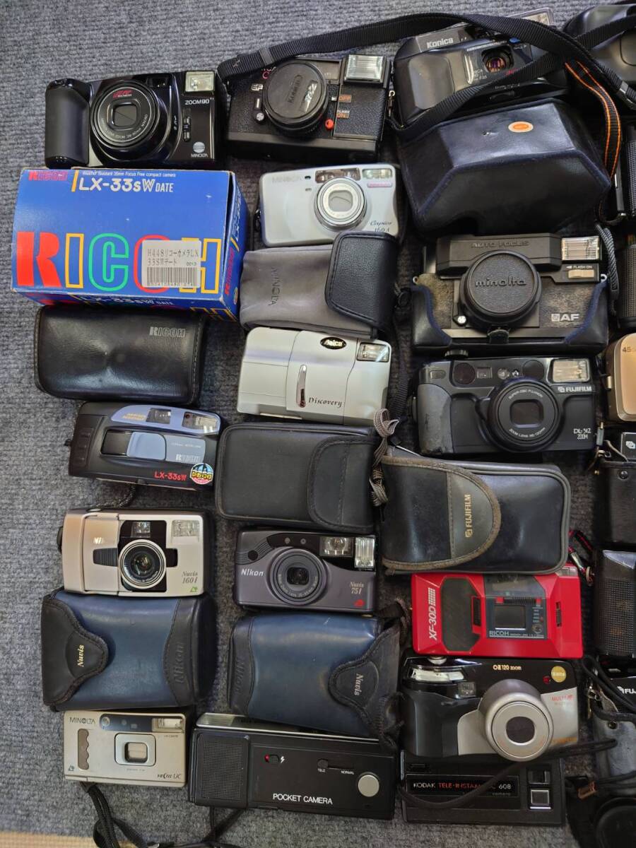  Junk together large amount various film camera compact camera 42 #0403-21