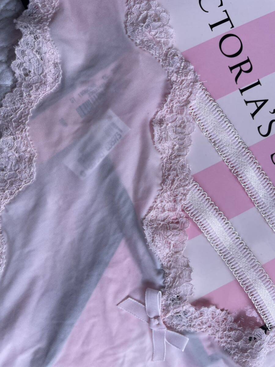 tag attaching rare * high class line Victoria Secret shorts bikini li bon pin k Sakura color floral print T-back song bread ti Logo underwear Ran Jerry 