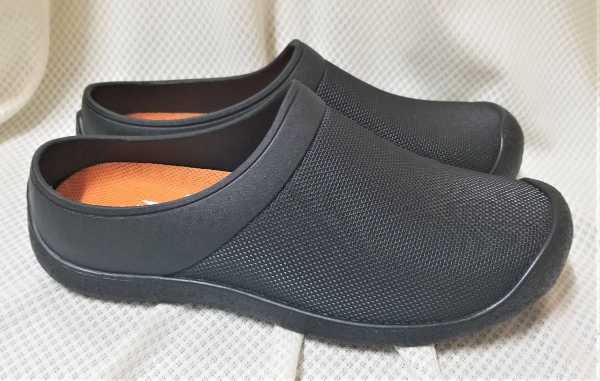 秒で履けるフィット感。作業靴の丸五 マンダム＃61 サボサンダル 防水 帯電防止 ブラック 新品 28㎝の画像3