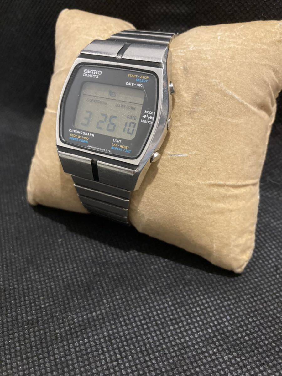 SEIKO chronograph 0138-5020 デジタル クォーツ 腕時計 1978年製 稼働品 希少　_画像6