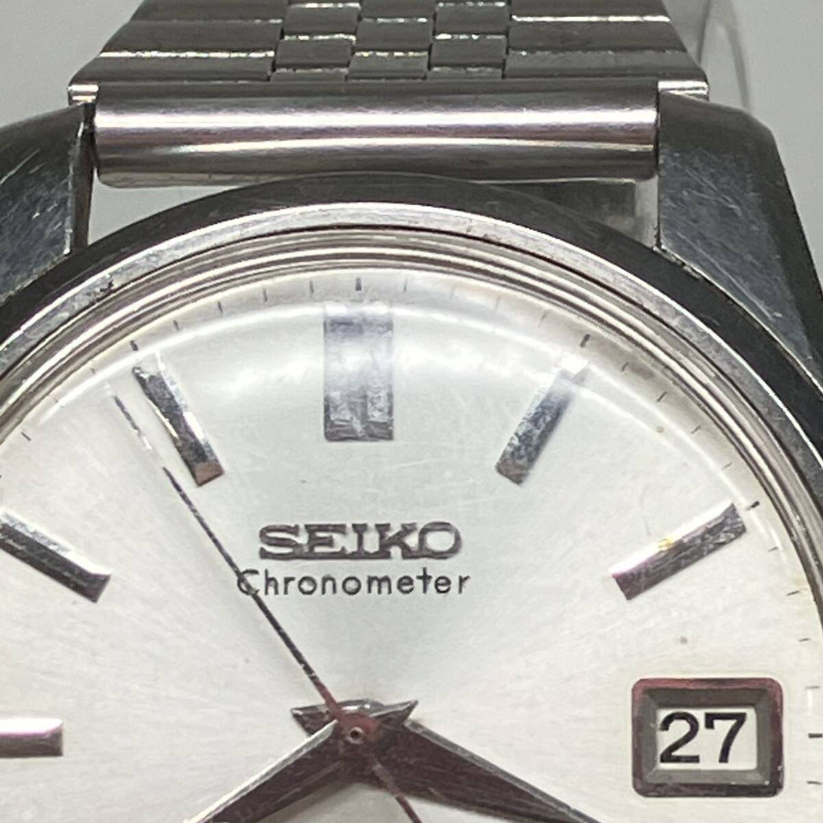 1円〜 3F GRAND SEIKO グランドセイコー 腕時計 43999T0 4101447 セイコークロノメーター 35石 手巻き 機械式 動作確認済み デイト _画像3