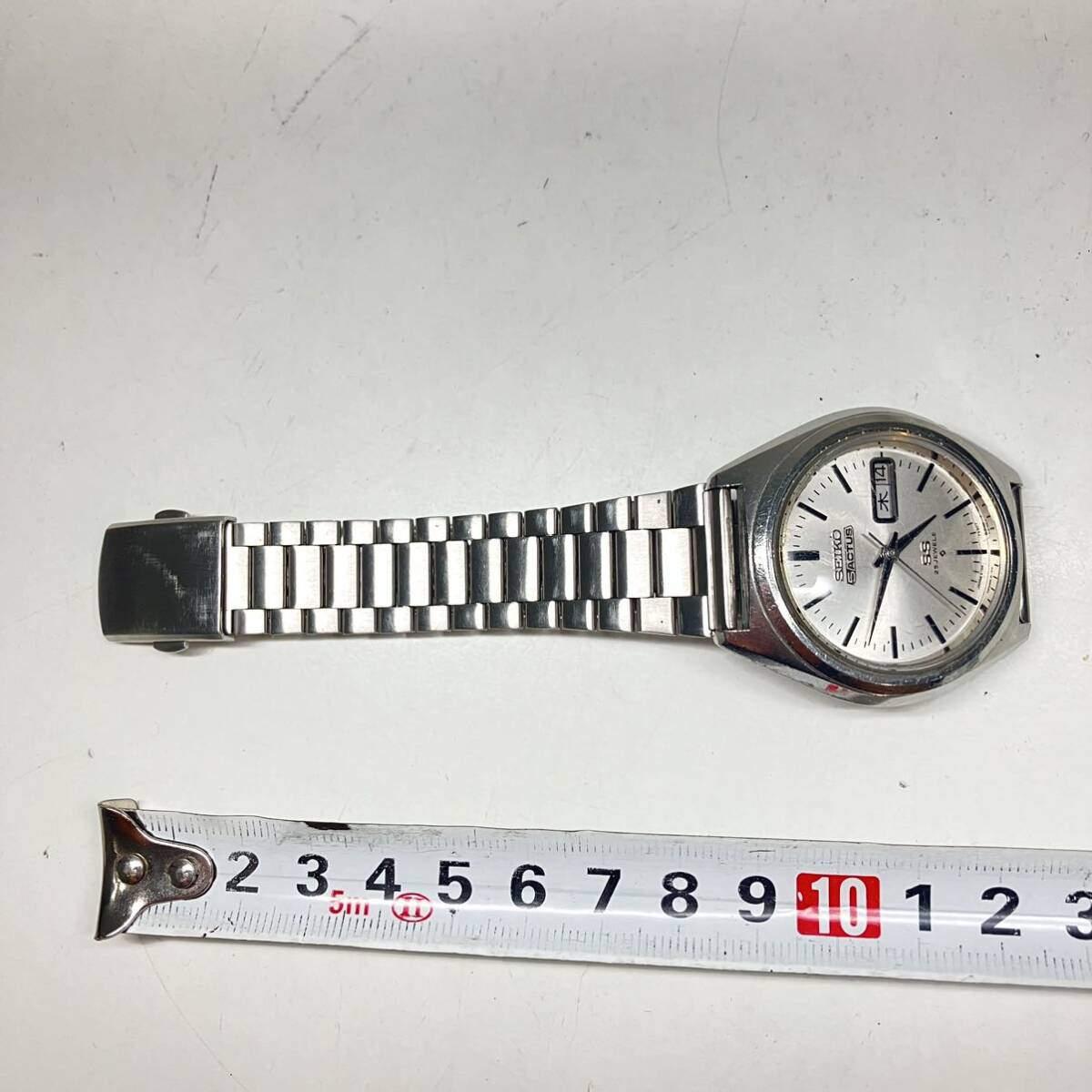 1円〜 3M SEIKO 5 ACTUS 腕時計 6106-7490 176249 セイコーファイブ アクタス 自動巻き オートマチック 動作未確認 デイデイト の画像10