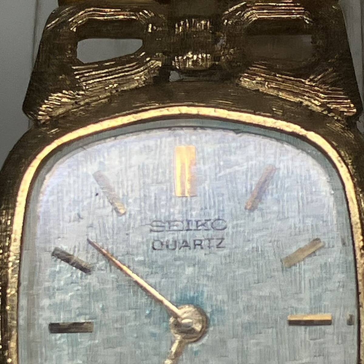 1円〜 3M SEIKO セイコー 腕時計 16-7100 ASGP 742180 クオーツ QUAUTZ 腕時計 動作未確認 ゴールドカラー レディース 白文字盤_画像3