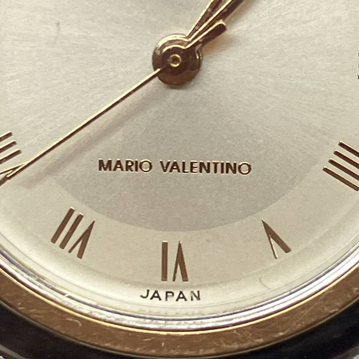1 jpy ~ 3M MARIO VALENTINO Mario * VALENTI JAPAN -no wristwatch MV-031 350282 quartz QUARTZ operation not yet verification Gold face box attaching 