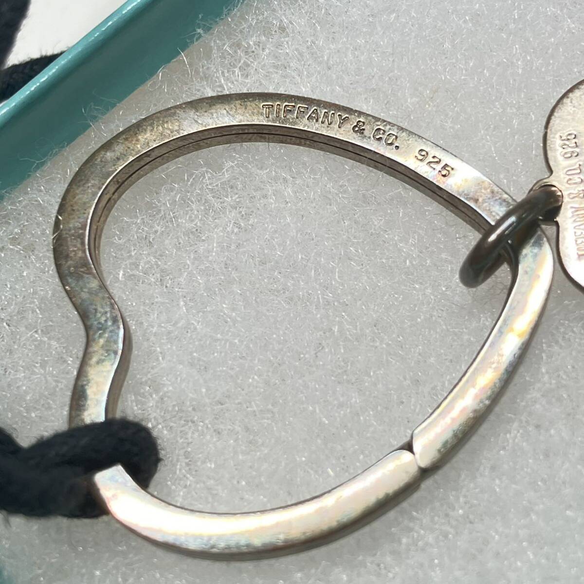 1円〜 3M シルバー925 TIFFANY&Co ティファニー ネックレス ペンダントトップ オープンハート シルバー SILVER925刻印 重量約11gの画像4