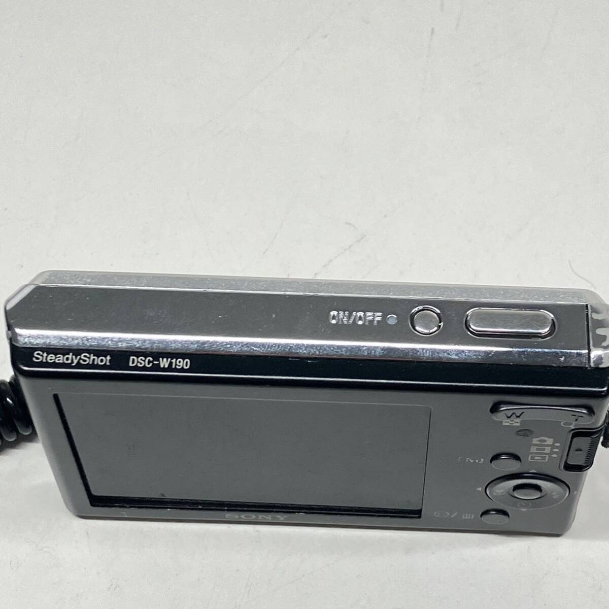 1円〜 3M SONY ソニー Cyber-shot サイバーショット コンパクトデジタルカメラ DSC-W190 デジカメ バッテリー留め具破損 動作未確認の画像6