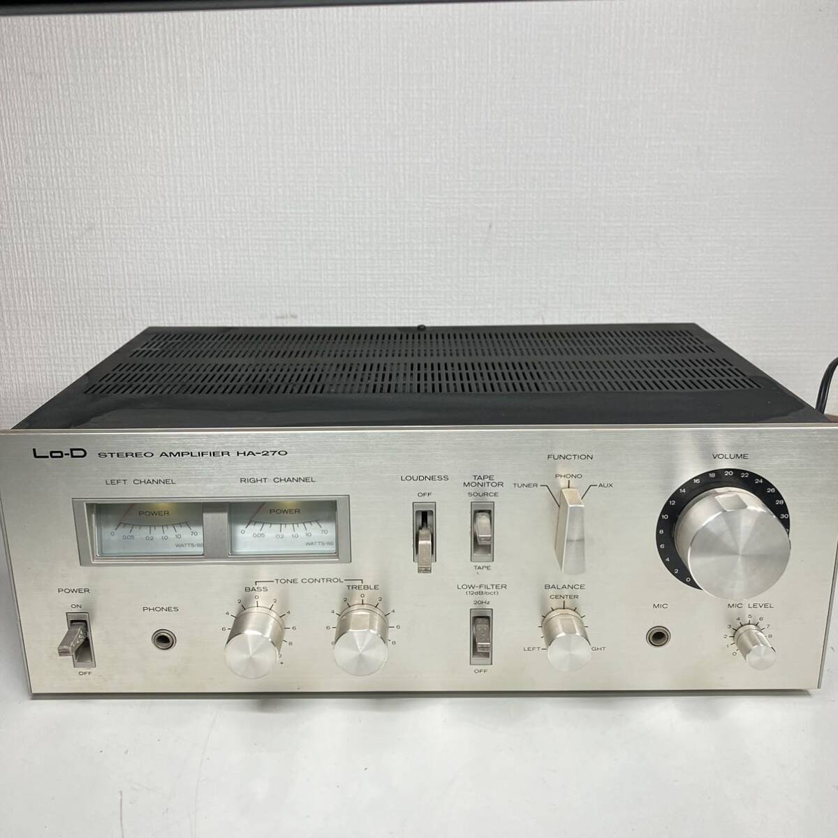 1 jpy ~ 4T Hitachi Lo-D low ti- stereo amplifier HA-270 STEREO AMPLIFIER sound equipment amplifier pre-main amplifier electrification has confirmed HITACHI