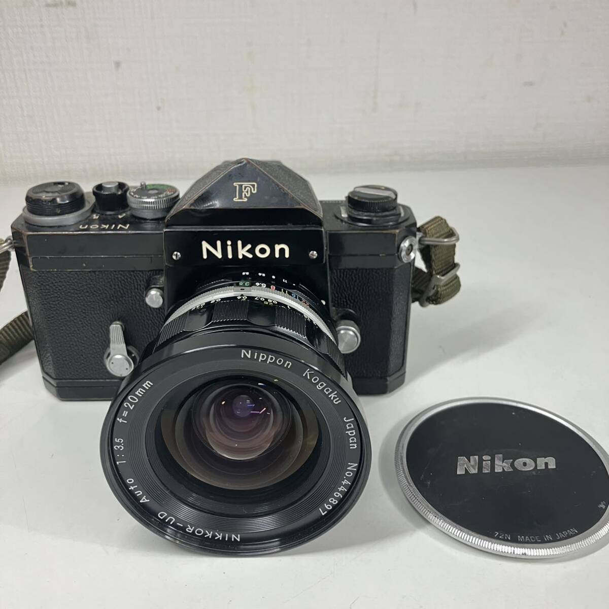 1円〜 4M Nikon ニコン フィルム一眼レフカメラ Nikon F 6923648 フィルムカメラ NIKKOR-UD AUTO 1:3.5 F＝20mm No.446897 動作未確認