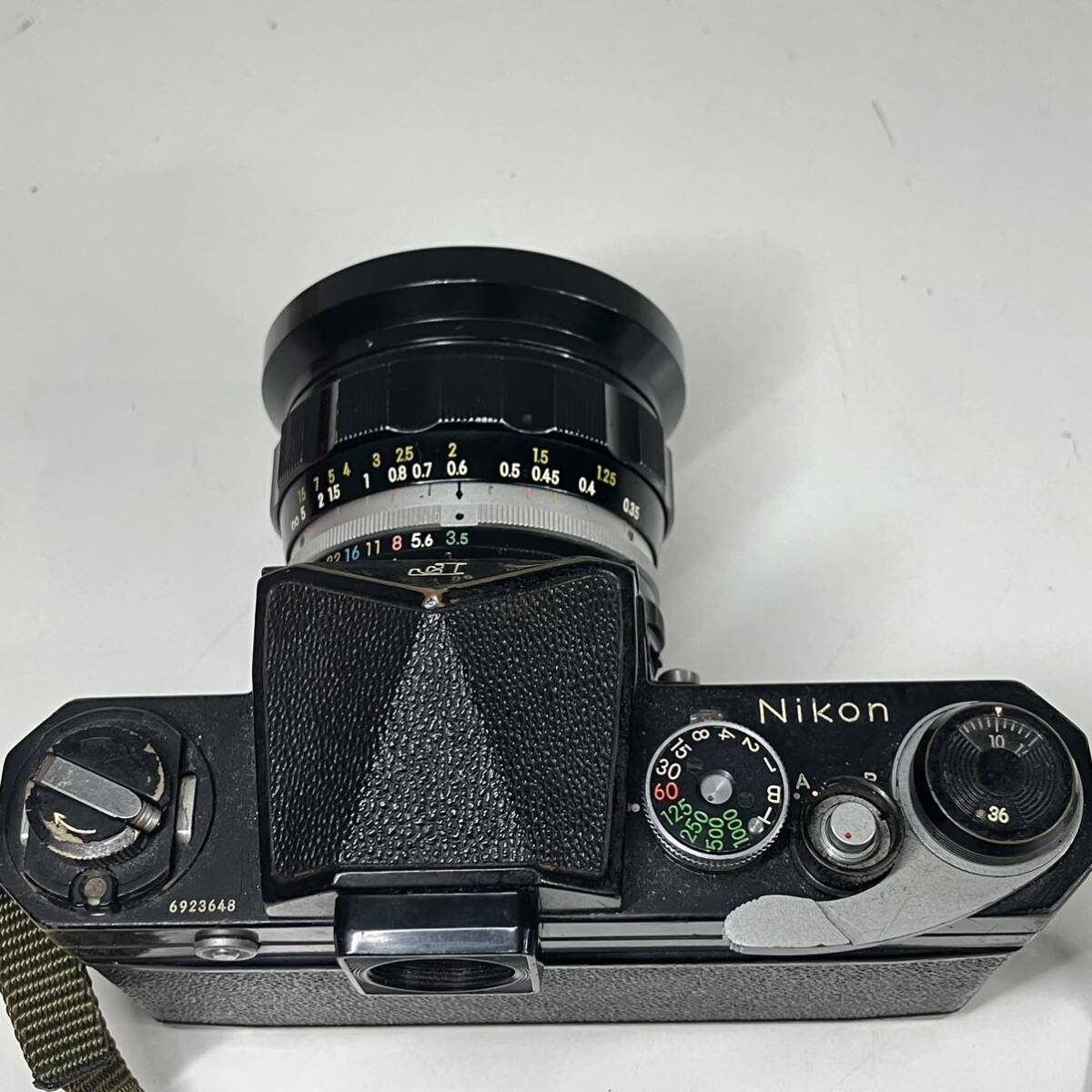 1円〜 4M Nikon ニコン フィルム一眼レフカメラ Nikon F 6923648 フィルムカメラ NIKKOR-UD AUTO 1:3.5 F＝20mm No.446897 動作未確認の画像6