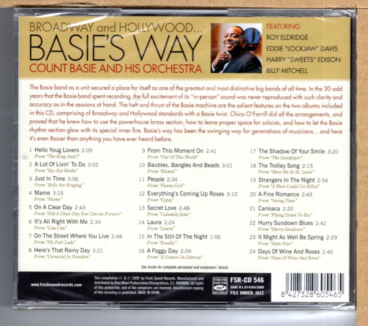 【新品CD】COUNT BASIE / BROADWAY AND HOLLYWOOD...BASIE'S WAYの画像2