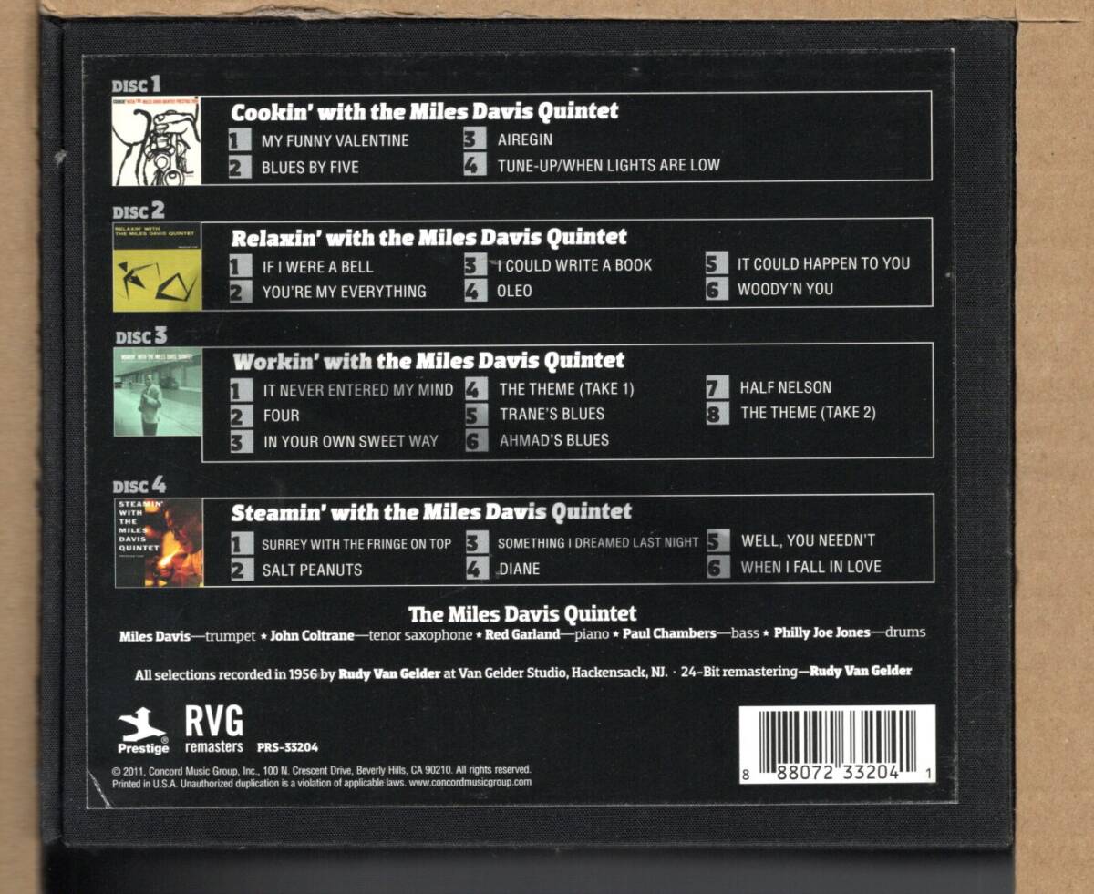 【中古CD】MILES DAVIS / MILES DAVIS QUINTET　ESSENTIAL ALBUMS [4CD BOX]_画像2