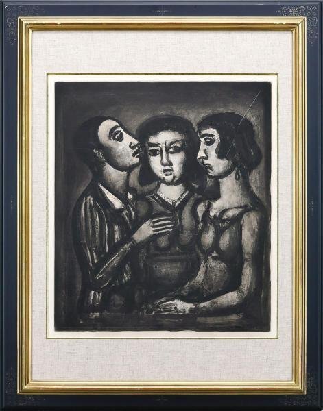 【真作】【WISH】ジョルジュ・ルオー Georges Rouault「ミゼレーレ 41」銅版画 約10号 ◆人気作 　　〇20世紀フランス巨匠 #24033409_画像2