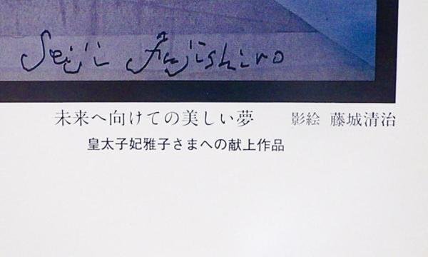 【WISH】藤城清治「未来へ向けての美しい夢」工芸画 6号   〇影絵人気作家 朝日新聞/暮らしの手帳影絵連載 #24032315の画像7