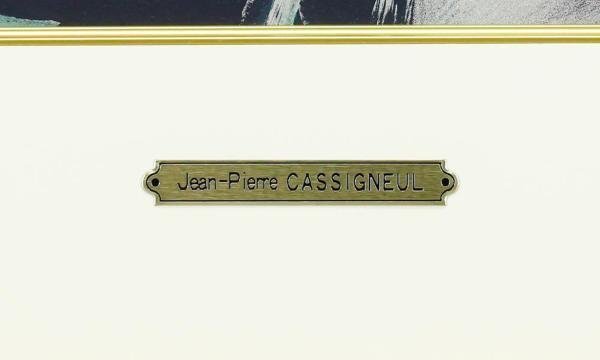 【真作】【WISH】カシニョール Jean-Pierre Cassigneul「赤いチューリップ」リトグラフ   〇女性像人気画家 #24032488の画像6