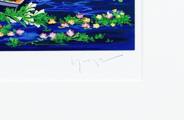 [ genuine work ][WISH]hiro*yama rattling [ flower festival obbe varnish ] silk screen 25 number large Daisaku autograph autograph #22093138