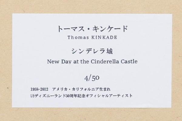 [ подлинный произведение ][WISH] Thomas * gold ke-doThomas Kinkade[sinterela замок (LW)] ось re- парусина specification примерно 12 номер Daisaku * Disney #24042119
