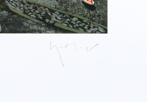[ genuine work ][WISH]hiro*yama rattling [ water front temple park ] silk screen autograph autograph 0 fantasy world . Takumi highest 240 color ..#24012358