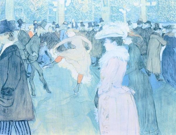 【真作】【WISH】ロートレック Henri de Toulouse-Lautrec「ムーラン・ルージュの舞踏会」リトグラフ 10号大   #24023888の画像3