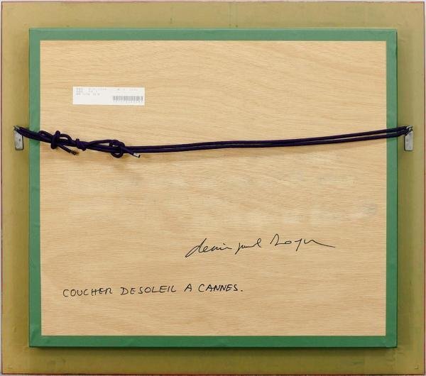 【真作】【WISH】ドゥニ・ポール・ノワイエ Denis Paul Noyer「Coucher Desoleil A Cannes」油彩 約8号 1999年作 ◆美人名画 #24042507の画像10