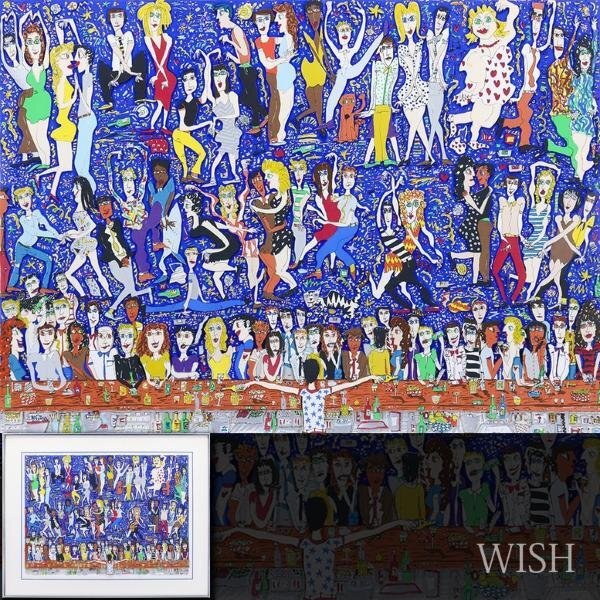 【真作】【WISH】ジェームス・リジィ James Rizzi「LET THE GOOD TIMES ROLL」3Dシルクスクリーン 30号 大作 ◆人気作 #24013319の画像1