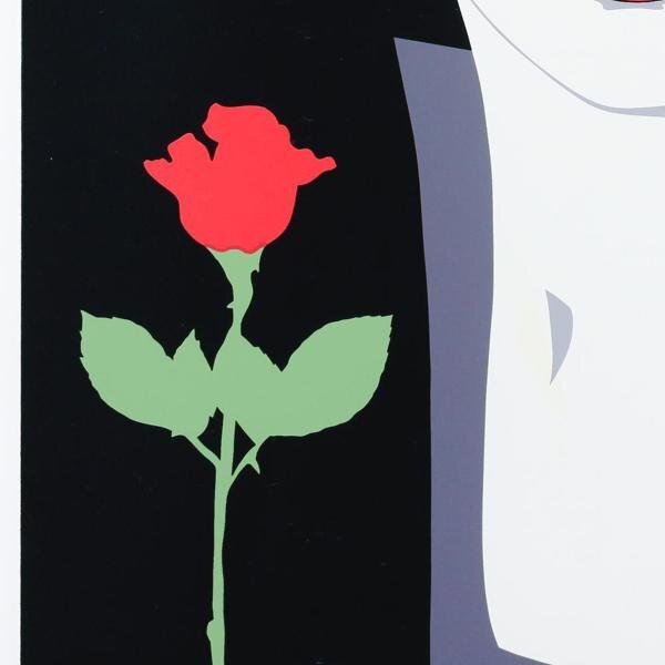 [ genuine work ][WISH]roi*besa-Roy Besser[ one Perfect rose ] silk screen 12 number large Daisaku autograph autograph * beautiful person #24042364