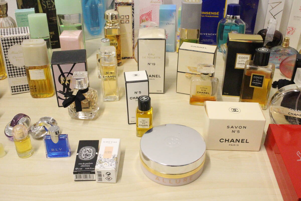 【香水 コスメ】 ブランド 大量まとめ売り/CHANEL シャネル/Christian Dior ディオール/BVLGARI ブルガリ/他 未使用品含む の画像6