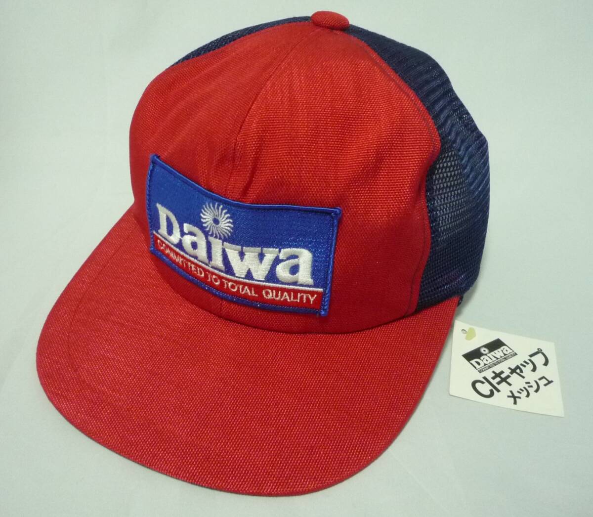 ★DAIWA ダイワ精工 大和 メッシュ キャップ CAP 帽子 フィッシング 釣り 旧ロゴ デッドストック 未使用品_画像1