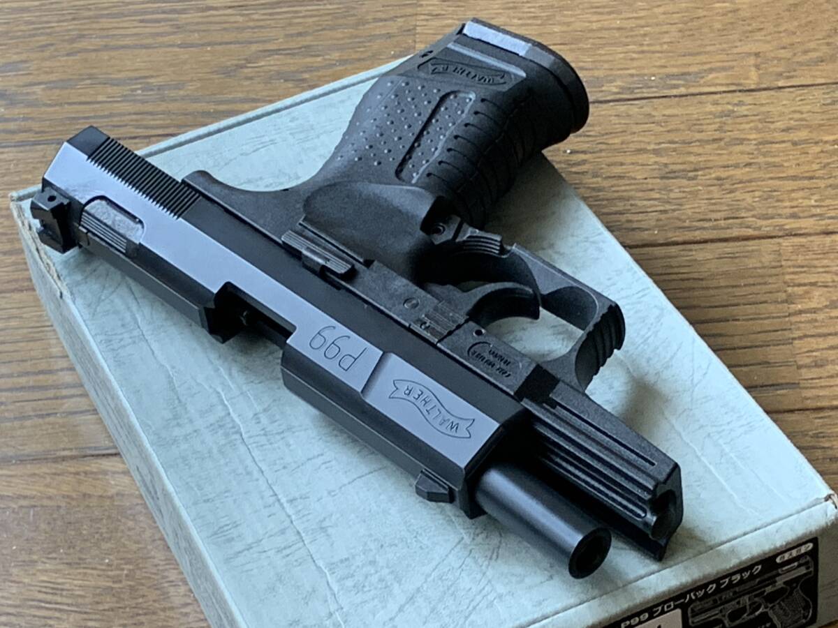 MARUZEN Co.LTD Walther P99 SEMI-AUTOMATIC PISTOL マルゼン ワルサーP99 ブローバック ブラック 作動良好 美品 007 ジェームズボンド の画像4