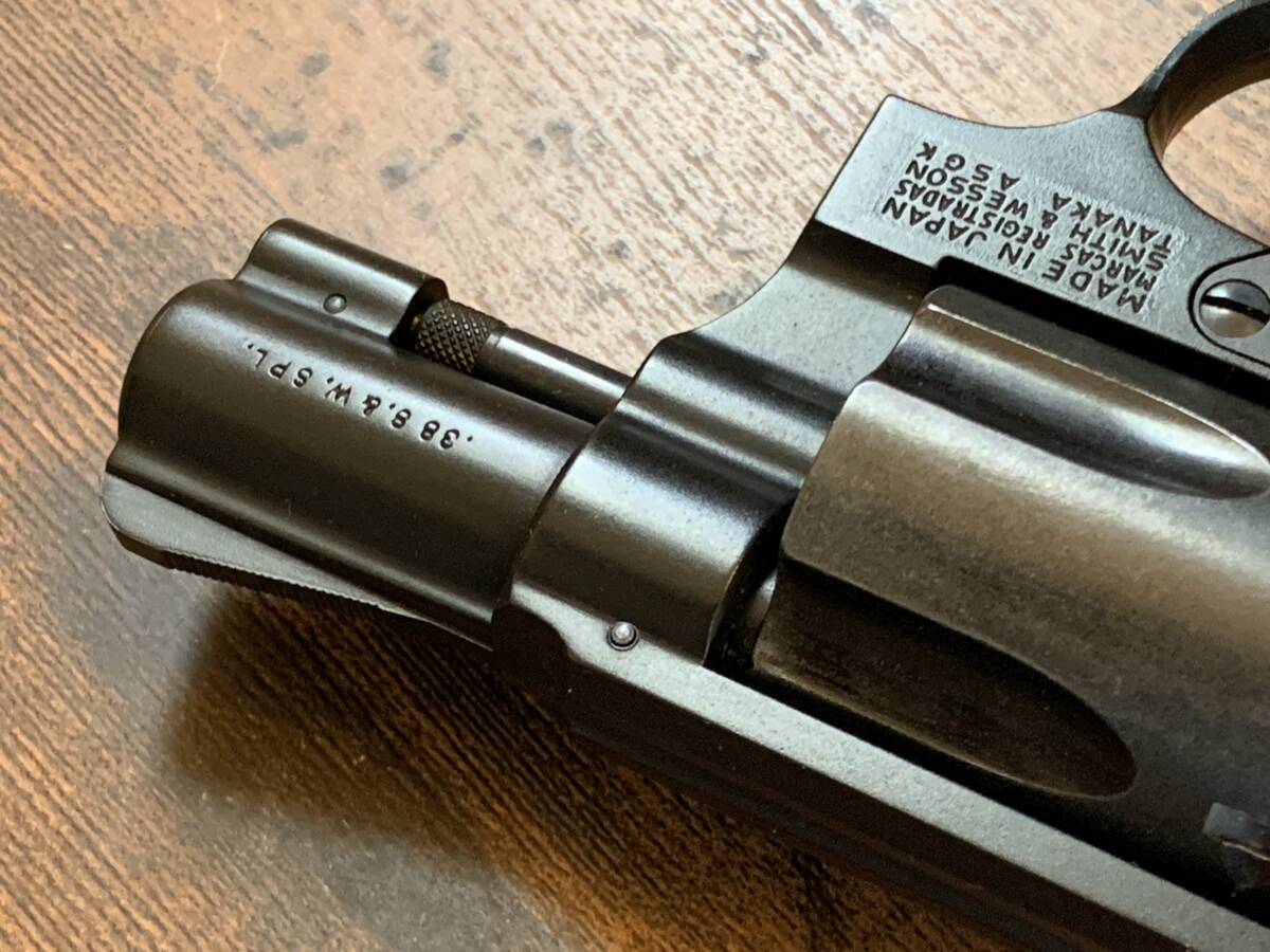 タナカ S&W .38口径回転式式けん銃 日本警察仕様 Smith & Wesson M37 AIRWEIGHT J-POLICE MODEL 作動良好品 美品の画像7