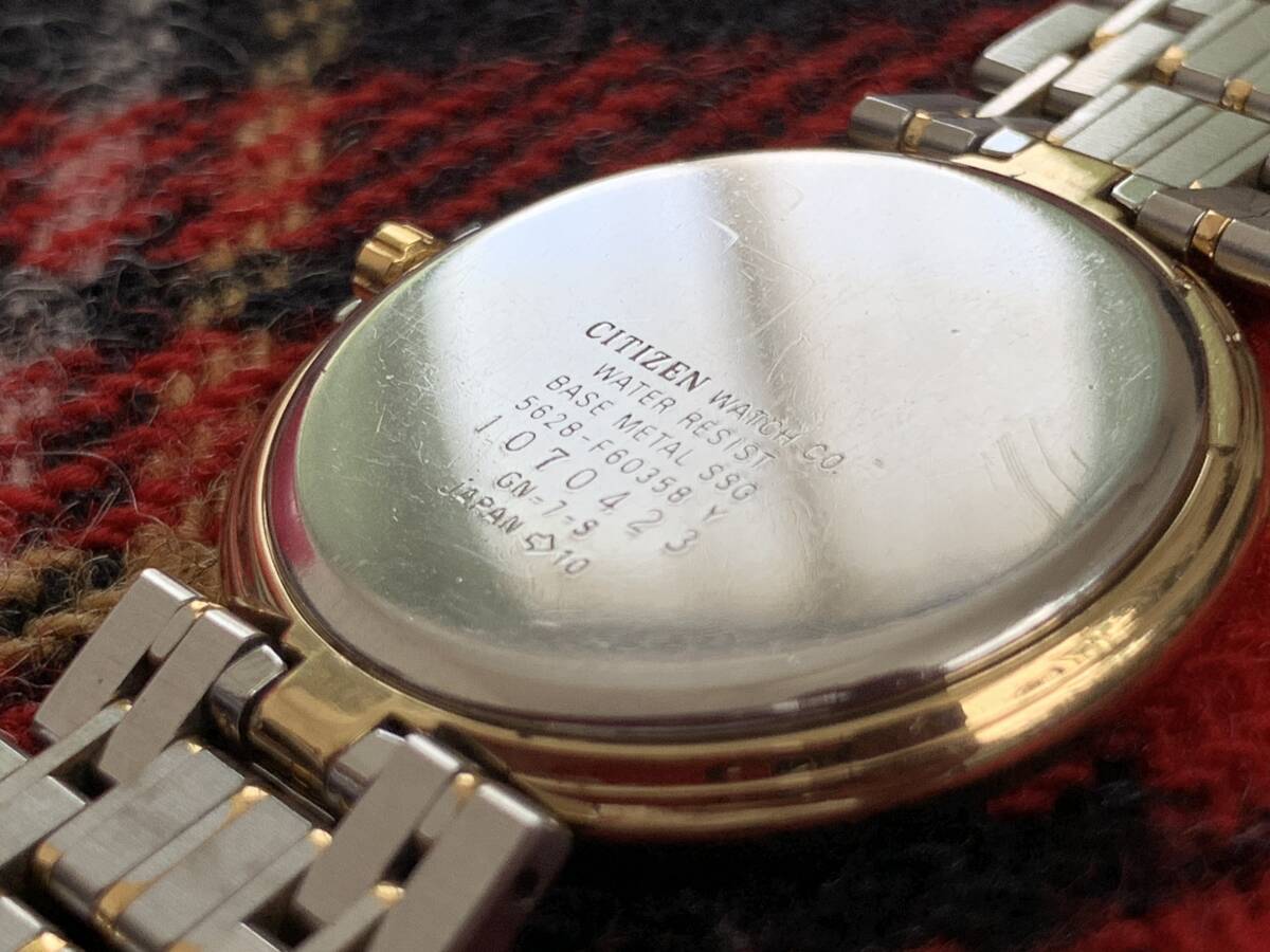 CITIZEN QUARTZ EXCEED EUROS 5628-F60358 Y 綺麗 シチズン エクシード ユーロス 天然石&宝飾腕時計 停止中 の画像6