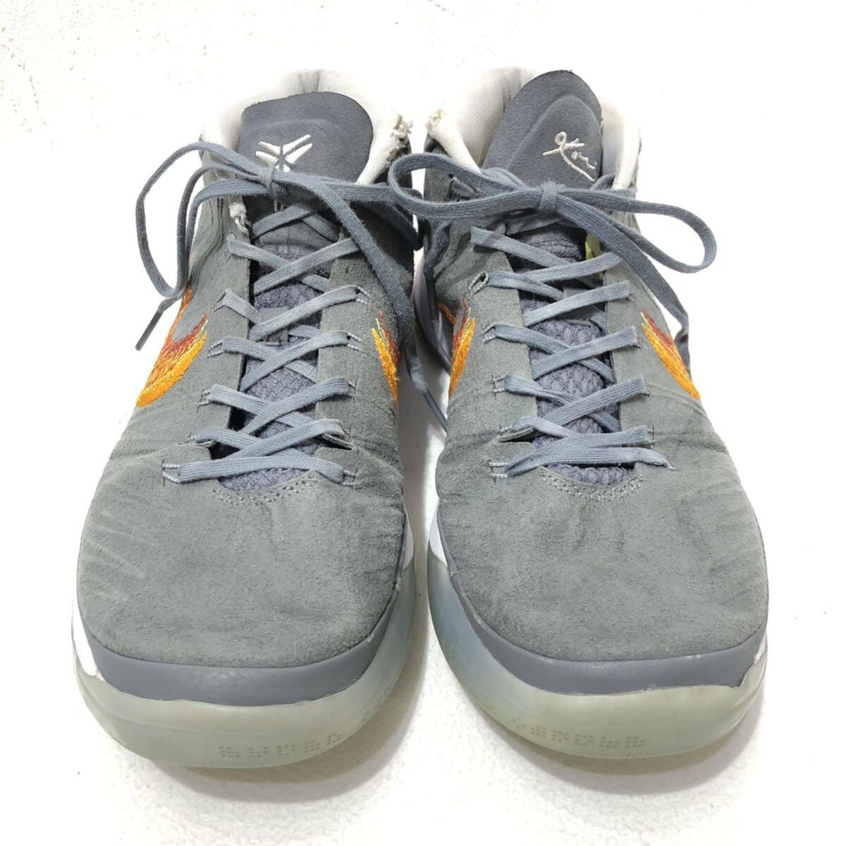 NIKE KOBE A.D. EP GREY SNAKE US10 28cm 922484-005 ナイキ コービー・ブライアント クローム ハバネロレッド レイカース ブラックマンバの画像2