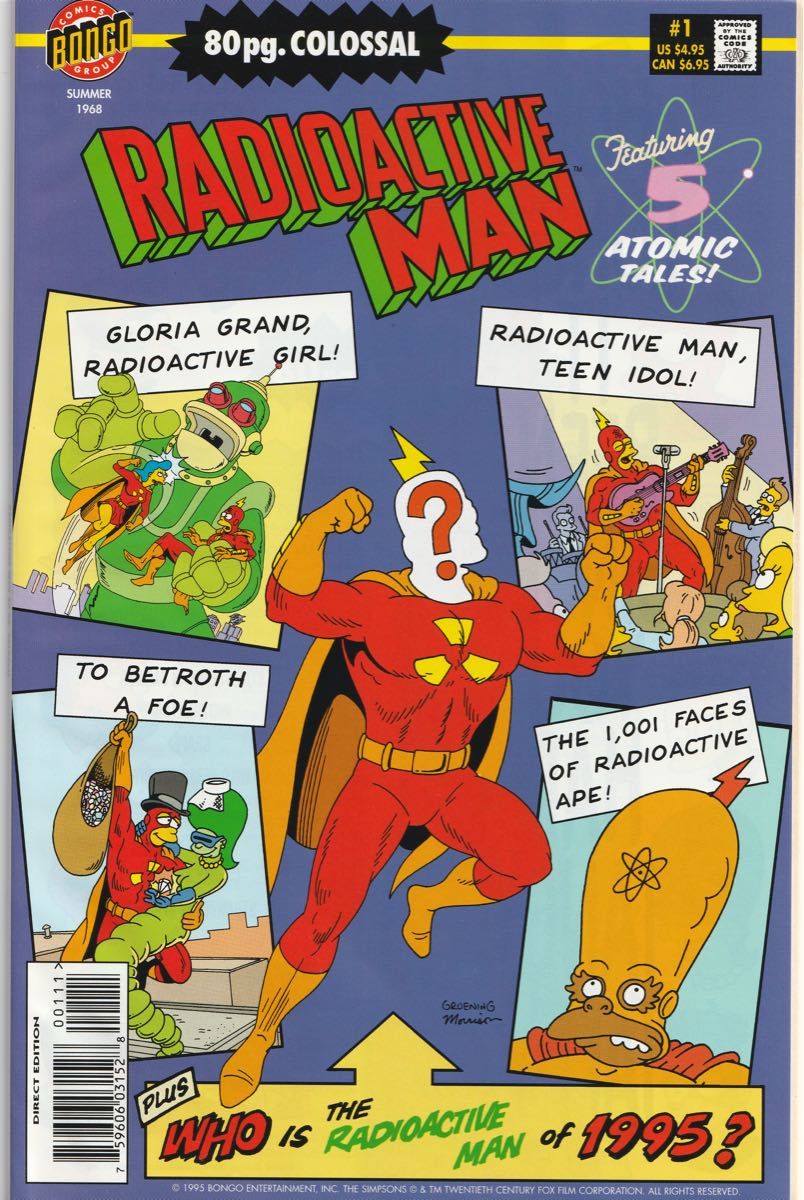 シンプソンズ　コミック 放射能男　#1 Radioactive man