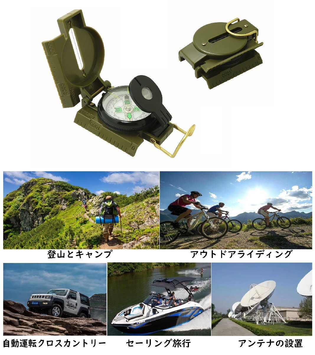 携帯用コンパス 方位磁石 方位磁針 レンザティックコンパス小型 登山 750_画像9