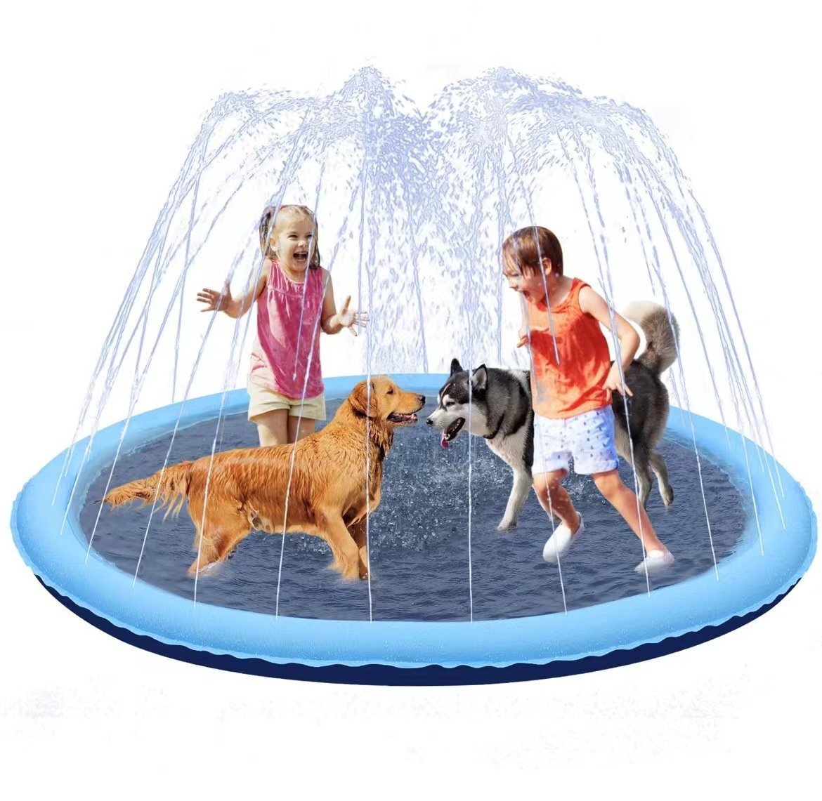  фонтан коврик фонтан бассейн ребенок для домашних животных родители . развлечение бассейн уличный лето меры для бытового использования диаметр 170cm 754