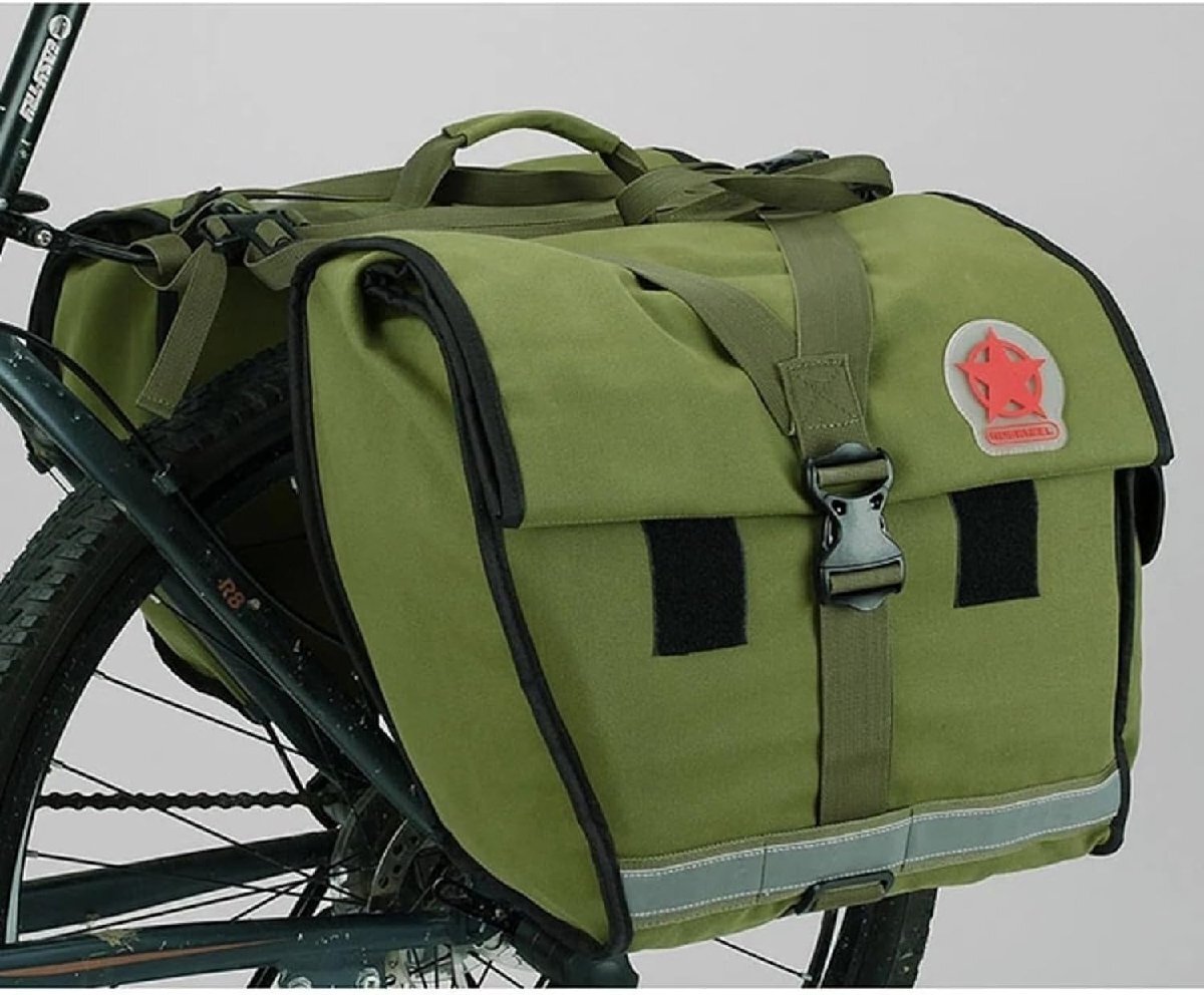  bicycle sidebag rear bag bicycle reflection tape high capacity waterproof commuting camp travel outdoor 352