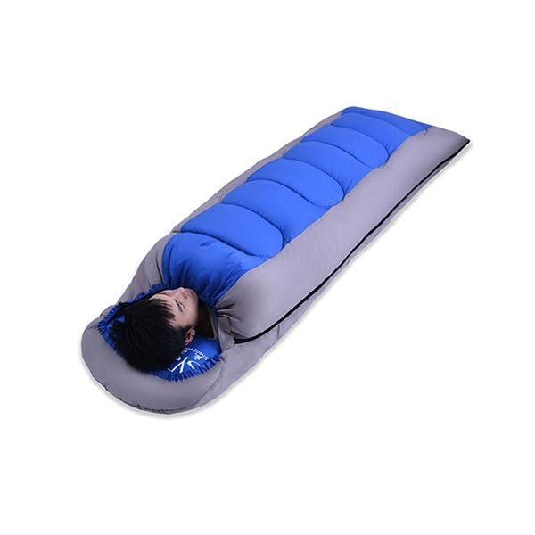  sleeping bag envelope type camp supplies sleeping bag winter compact light weight heat insulation circle wash possibility storage pack attaching camp outdoor mountain climbing disaster prevention ( blue )142bl