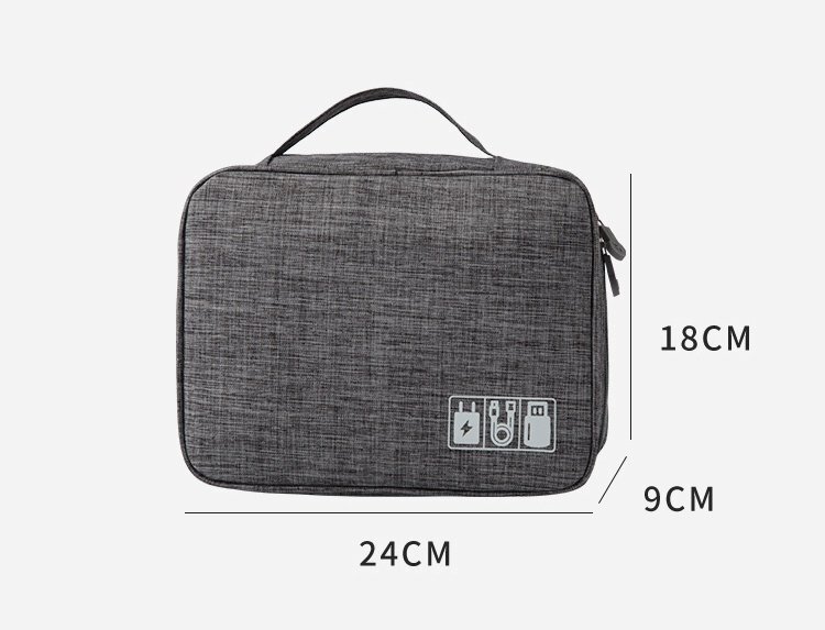  storage pouch pc accessory storage case high capacity waterproof mobile equipment storage travel business trip light weight multifunction man and woman use 