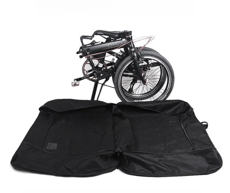 輪行バッグ 輪行袋 折りたたみ 20インチ 自転車 収納 バッグ 収納袋付き サイクリング ツーリング 持ち運び アウトドア(ブラック)532bk