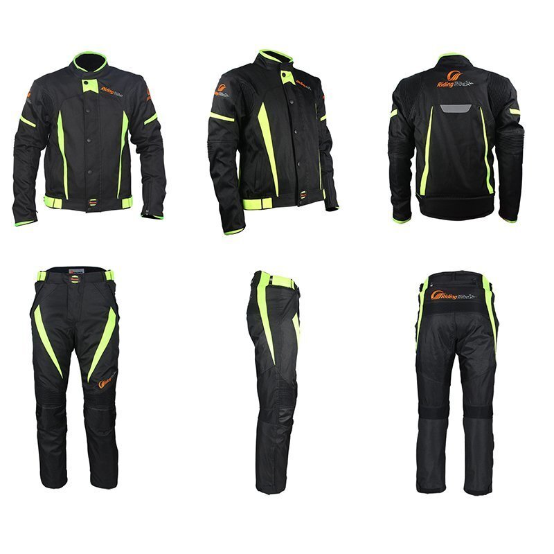  bike wear top and bottom set rider's jacket pants bike fluorescence protector attaching . windshield cold nighttime reflection all season XL size 393